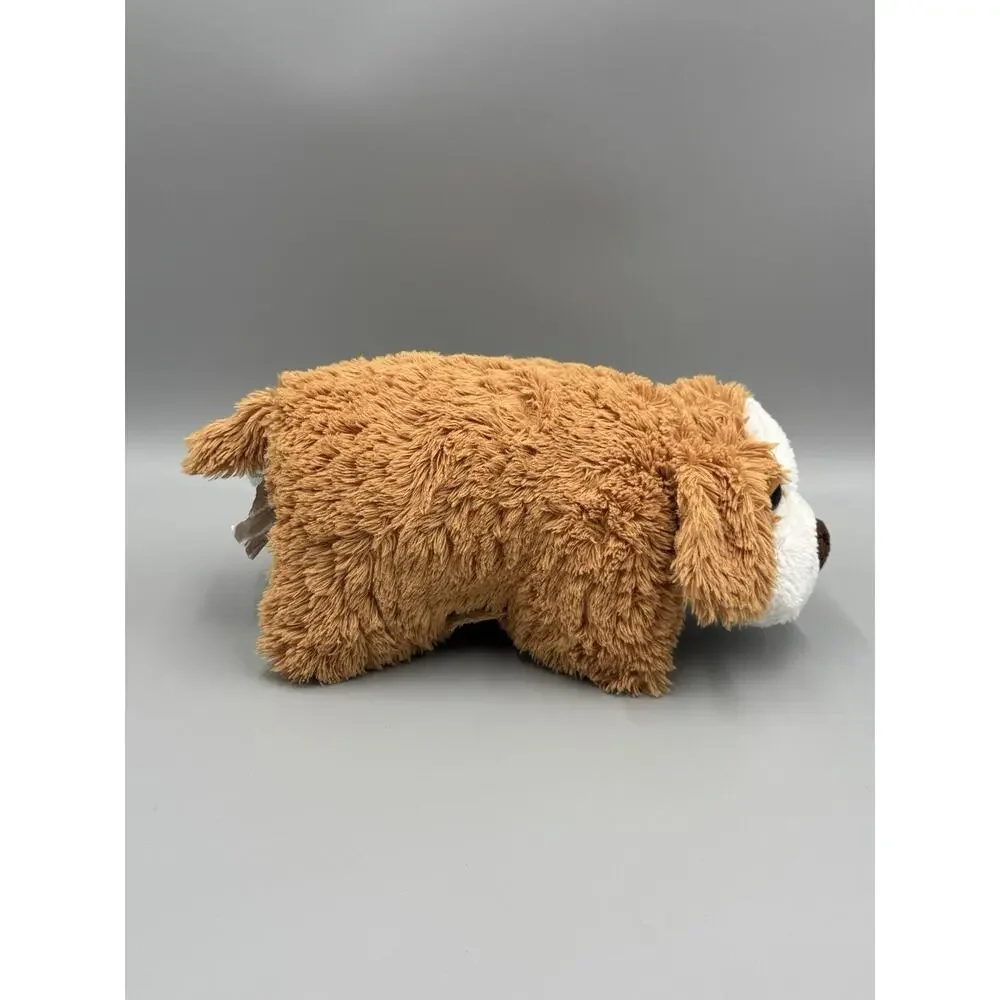 Sears Puppy Dog Brown Tan White Pillow Plush 11 Inch Stuffed Animal